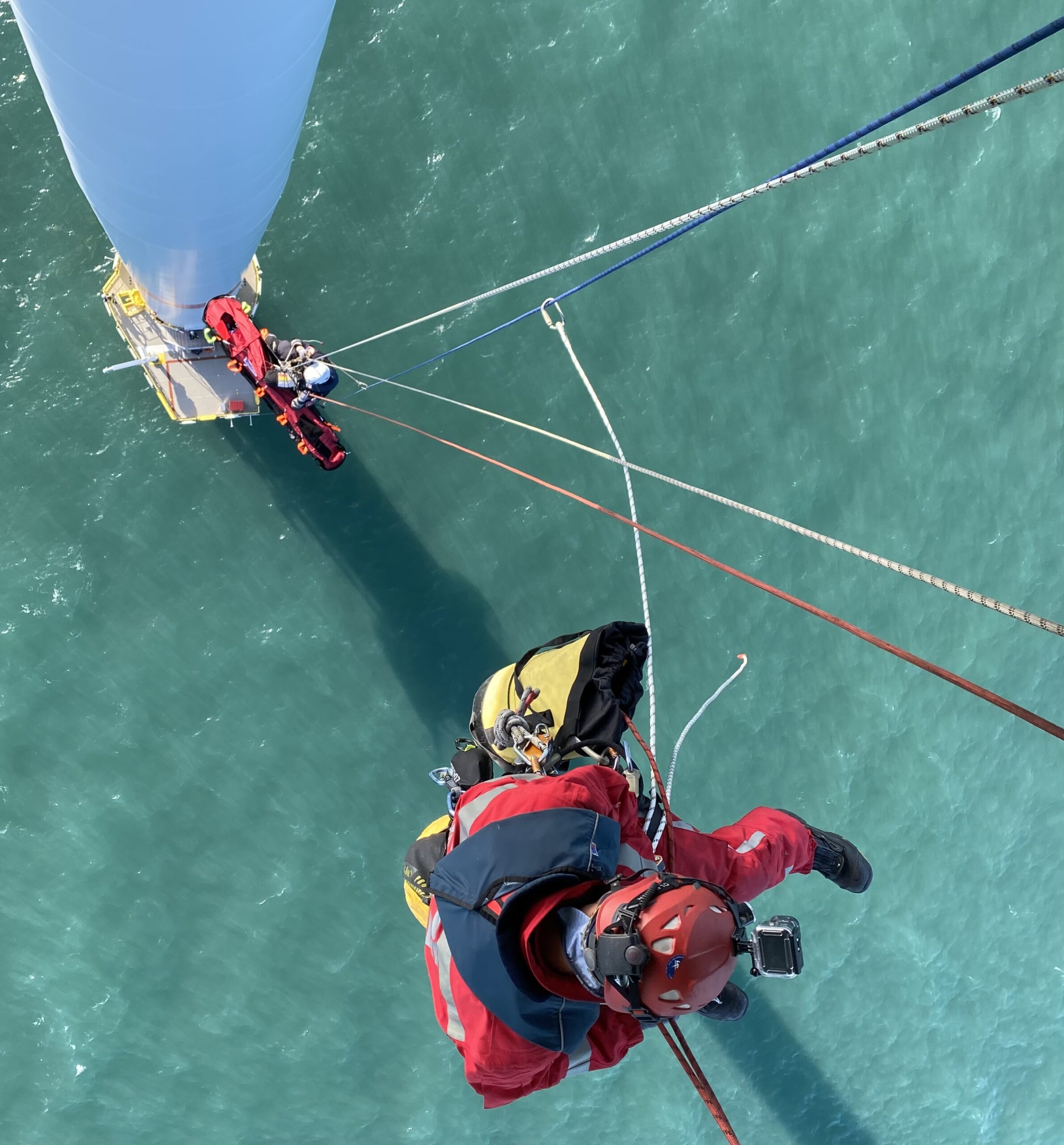 Offshore wind farm rescue operations